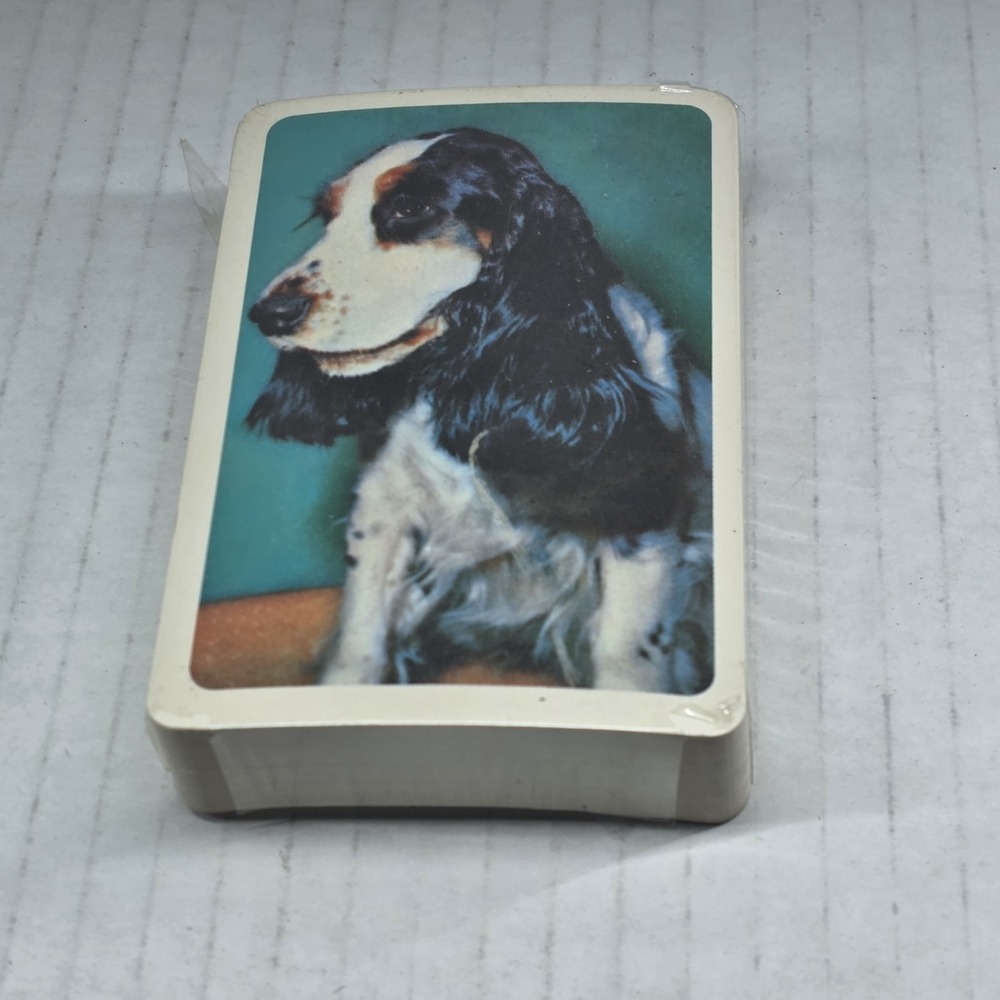 Vintage Springer Spaniel Dog Playing Cards Deck Best-Ever Joker Mid Century